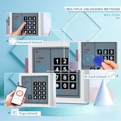K1 TUYA Smart Access Control Kit, 600lb Magnetic Lock, 12V Power Supply, Exit