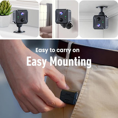4G LTE Cellular Security Camera with SIM & Memory Card, PIR Sensor, Portable