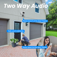 ANRAN Wireless WiFi Security Camera Dual Lens 4MP 360° PTZ Audio Home Outdoor