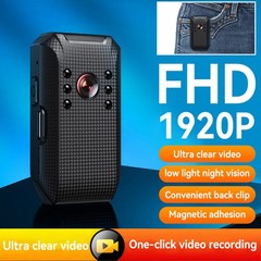 Body Camera 1080P Audio Video DVR IR Night Vision Cam HD with Free 64GB SD Card