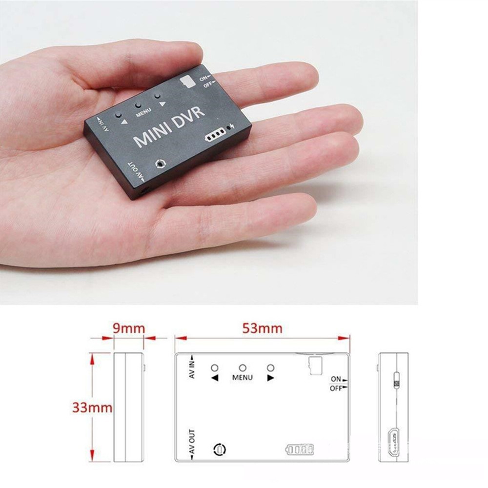 Mini DVR 5.8G-FPV Video Recorder Module CVBS Signal Input Support 32GB TF CardAR
