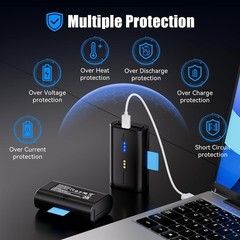 2-Pack Rechargeable Batteries for Simplisafe Wireless Outdoor Security Cameras,