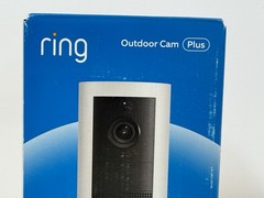 NEW Ring Outdoor Cam Plus Battery 2K HD Smart Security Camera White