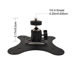 Vertically Mounted Projector Bracket Universal Wall Ceiling 1/4 Screw 360 90