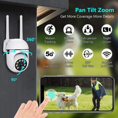 8 Pack Wireless 5G WiFi Security Camera System Smart Outdoor Night Vision 1080P