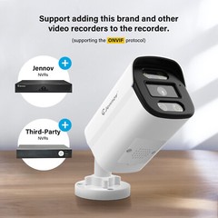 8MP PoE Security IP 4K Bullet Camera 100ft Night Vision Waterproof Add-on RTSP
