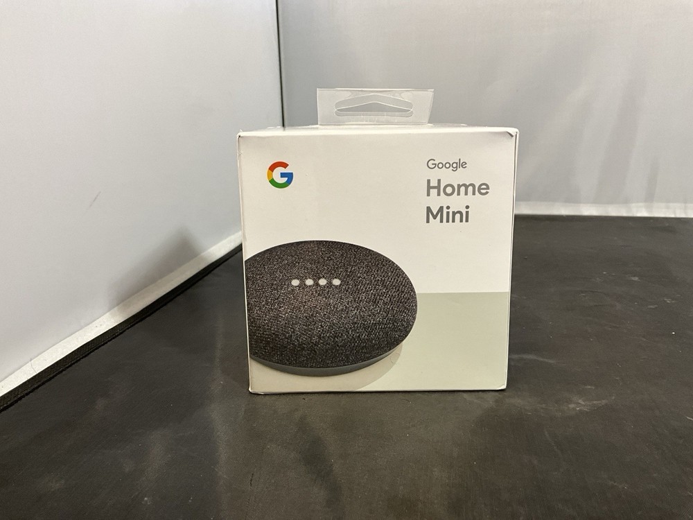 NIB Google Home Mini Smart Speaker with Google Assistant – Charcoal (GA00210-US)