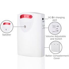 Wireless Driveway Alarm Infrared Motion Sensor Home Garage Alert Security System