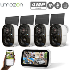 5G Solar PTZ Battery Security Camera System Monitor Outdoor Home Wireless WIFI