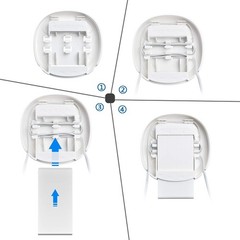 Versatile Wall Mount for Deco S4, S7, M4, P9, W2400 – Cord Management Included