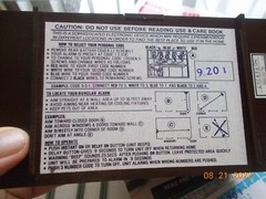 GE Zonar Burglar Alarm 8250-003 9V Portable Device 85dB Ultrasonic