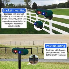 Outdoor Solar Wireless Motion Sensor Alarm 13 Sound Detector 130db Loud Noise