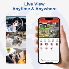 Wireless Security Camera System Outdoor Home 3MP 8CH With 1TB Hard Drive WiFi HD