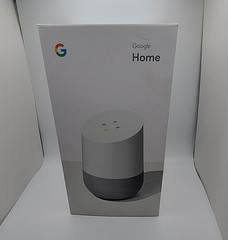 Google Home Smart Speaker w/ Google Assistant, Wi-Fi, White/Gray