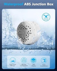 (ABS New) Security Camera Junction Box,Security Camera Bracket White 1 Pack