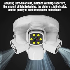 8MP WIFI Camera Three Lens Auto Tracking 360° PTZ Security Night Vision Camera