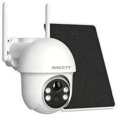 ARCCTV Wireless Security Camera System Solar Battery Outdoor Audio Night Vision