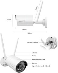 Plug-in Outdoor WiFi Security Camera, 5MP HD Dual Band Wired Wi-Fi Camera for…
