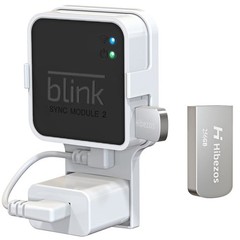 256GB USB Flash Drive and Outlet Mount for Blink Sync Module 2, Save Space and E