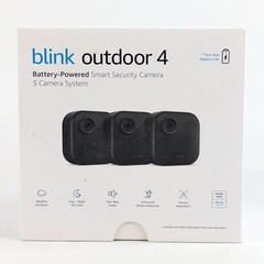 Blink Outdoor 4 3-Camera Wireless Battery Powered Security System, 1080p HD NEW
