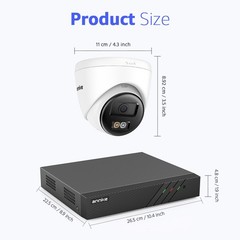 ANNKE 8CH 6MP NVR 5MP Audio PoE Security Camera System Outdoor Night Vision AI