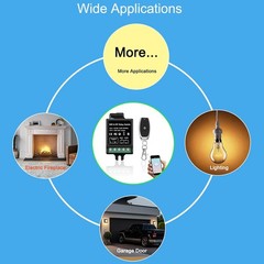 Smart Dry Contact Switch WiFi Relay RF Remote Tuya NO/NC 8A/250VAC & 8A/30VDC