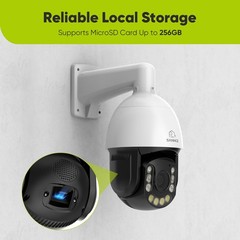 SANNCE 8CH 4K NVR 8MP POE Security Camera System PTZ 20x Zoom Two Way Audio