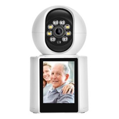KERUI 2MP HD PTZ WIFI IP Camera Video Calls w/ 2.8 Inch IPS Screen Home Security