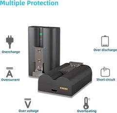 6500mAh Rechargeable Battery Pack for Video Doorbell 2/3/3 Plus/4 with Charger