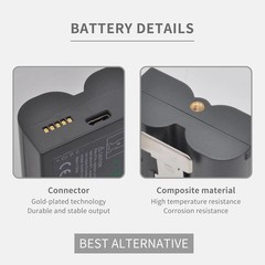 2Pcs Battery Replacement for Ring-Doorbell-Camera 2/3/4/3Plus, Stick up Cam Batt