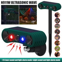 Solar Wireless Motion Sensor Alarm 13 Sound Detector 130db Loud Noise Outdoor US
