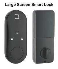 Oval Smart lock US standard Open w APP, Fingerprint, Pin, IC card & Physical Key
