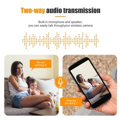 2.4G & 5G WiFi 1080P Surveillance Camera E27 Light Bulb Home Indoor Security Cam