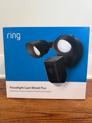 Ring – Floodlight Cam Plus Outdoor Wired 1080p Surveillance Camera – Black