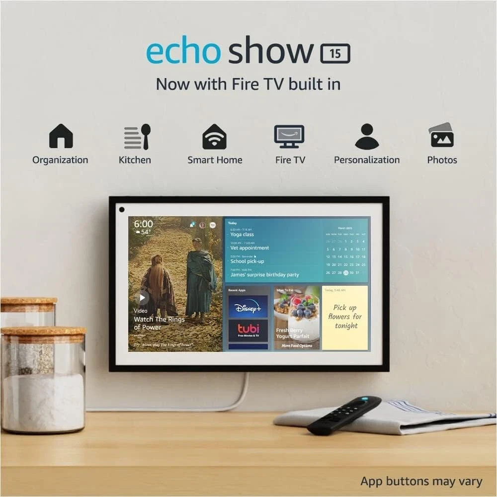 NEW SEALED Echo Show 15 – 15.6″ smart display w/ Alexa and Fire TV – LATEST