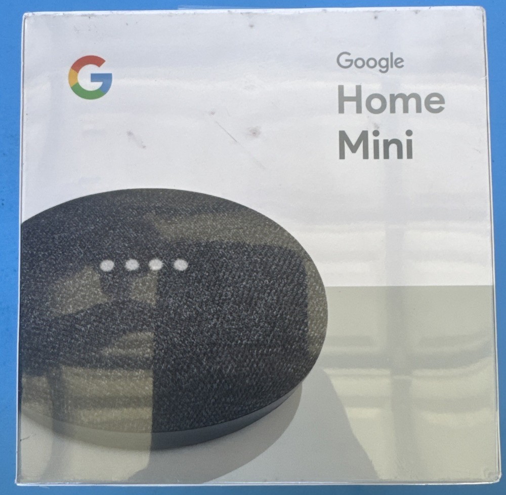 Google Home Mini Smart Assistant – Charcoal NIB SEALED