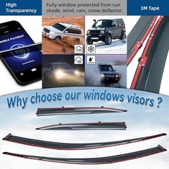 4pcs JDM Vent Window Visors Compatible with 2019-2024 For 2019-2024 Lexus UX