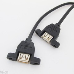 5pcs 50cm 2 Port USB A Female to Internal 2×5 way 9 Pin Header Adapter Cable