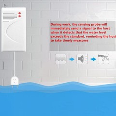 433MHz Wireless Water Leak Sensor Water Leakage Detector Alarm Alarm System 12V