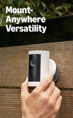 Ring Outdoor Cam Plus, Battery (Newest Model), Home or Business Security, Wide-A