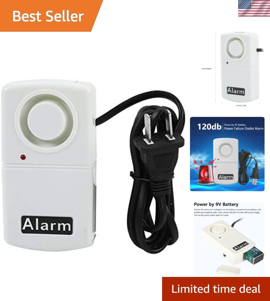 120dB Smart Power Failure Alarm with LED Indicator – Safety for Home & Office