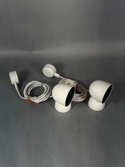 Google Nest Security Cam Indoor 1080p Wired 2nd Gen GJQ9T (Snow) – Lot of 2