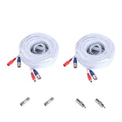 ANNKE 25/50/60/100ft Security Camera Video DC Power Cable BNC DVR Extension Cord