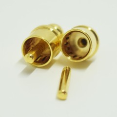 50pcs Gold Plated Noise Stopper RCA Cap Protector Dust Cap for RCA Jack Female