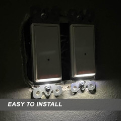 4Pack SOZULAMP Illuminated Light Switch-Esay to Install,No Neutral Wire,Single-P