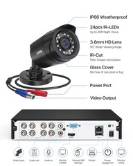 3K Lite Security Camera System Indoor Outdoor,AI Human/Vehicle Detection,Nigh…