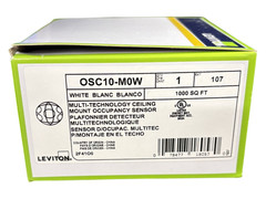 LEVITON OSC10-M0W, DECORA, CEILING MOUNT OCCUPANCY SENSOR, WHITE