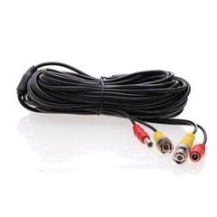 Security Camera Cable BNC CCTV Video Power DVR 10 20 30 50 75 100 FT Black Lot
