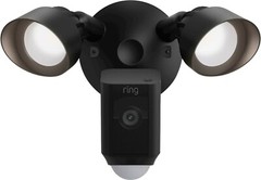 Ring Floodlight Cam Wired Plus Outdoor Wired Full HD Surveillance Camera – Black