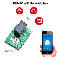RE5V1C 5V WIFI 10A Inching/Selflock Relay Module PCB DIY Board Remote Control